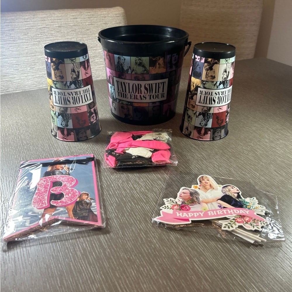 Taylor Swift Party Set‎ with Pink and Black Accents